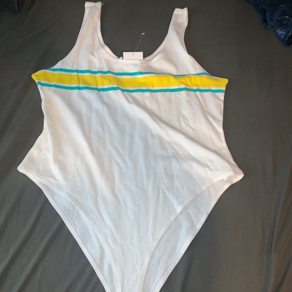 White striped Bodysuit